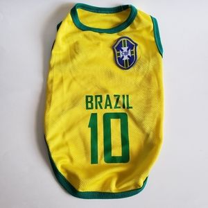 Brazil National Football Team "Seleção Canarinho" Dog Jersey - Soccer